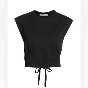 Frame Tie-Waist Cropped Muscle Tee Size XS